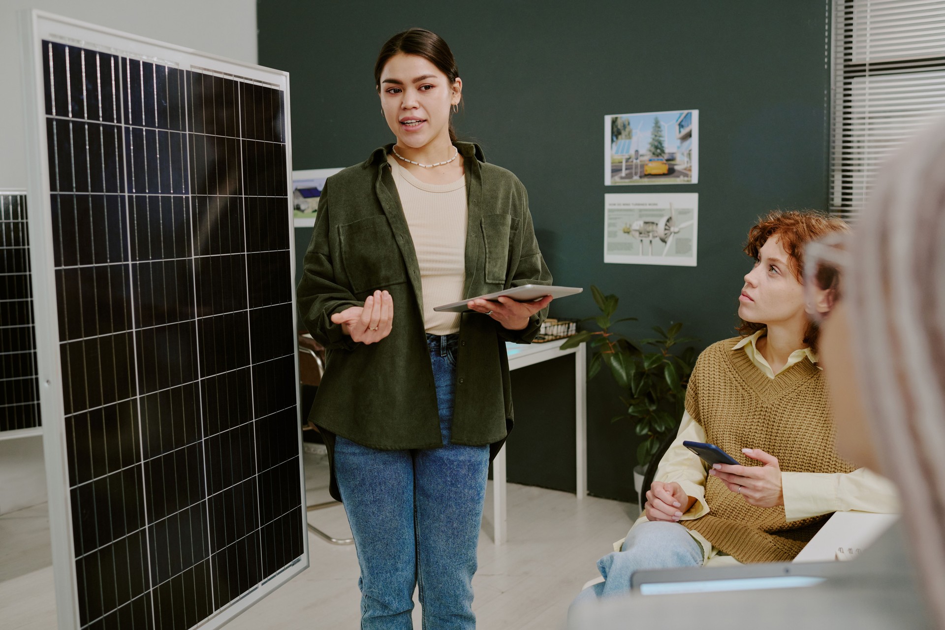 Explaining Solar Panel Advantages in a Workshop Setting